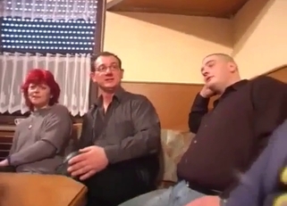 Incredible lesbian incest in front of the audience