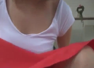 White top short-haired blonde enjoys incest BJs